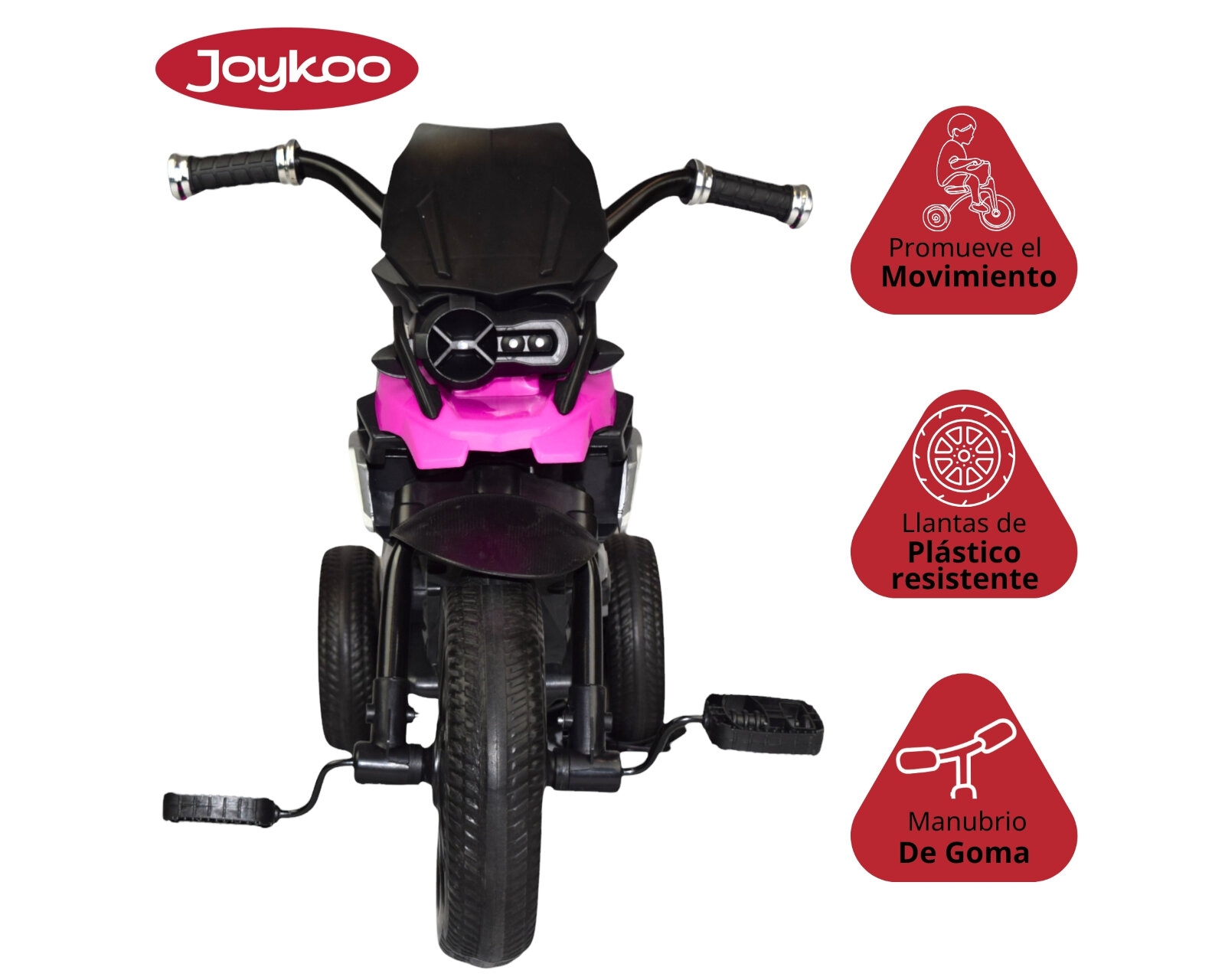 Foto 3 pulgar | Triciclo de Moto con Luz y Sonido Rosa