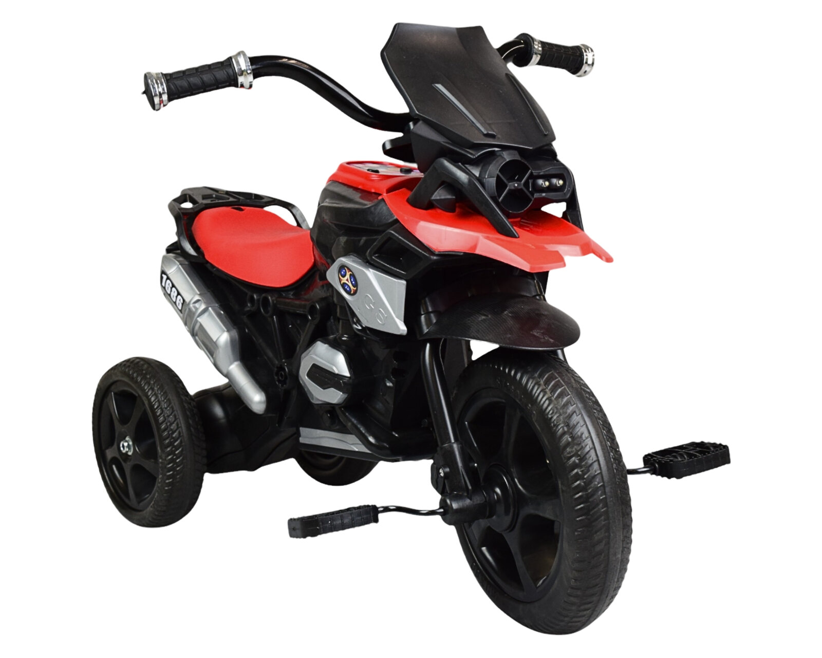 Triciclo de Moto con Luz y Sonido Rojo