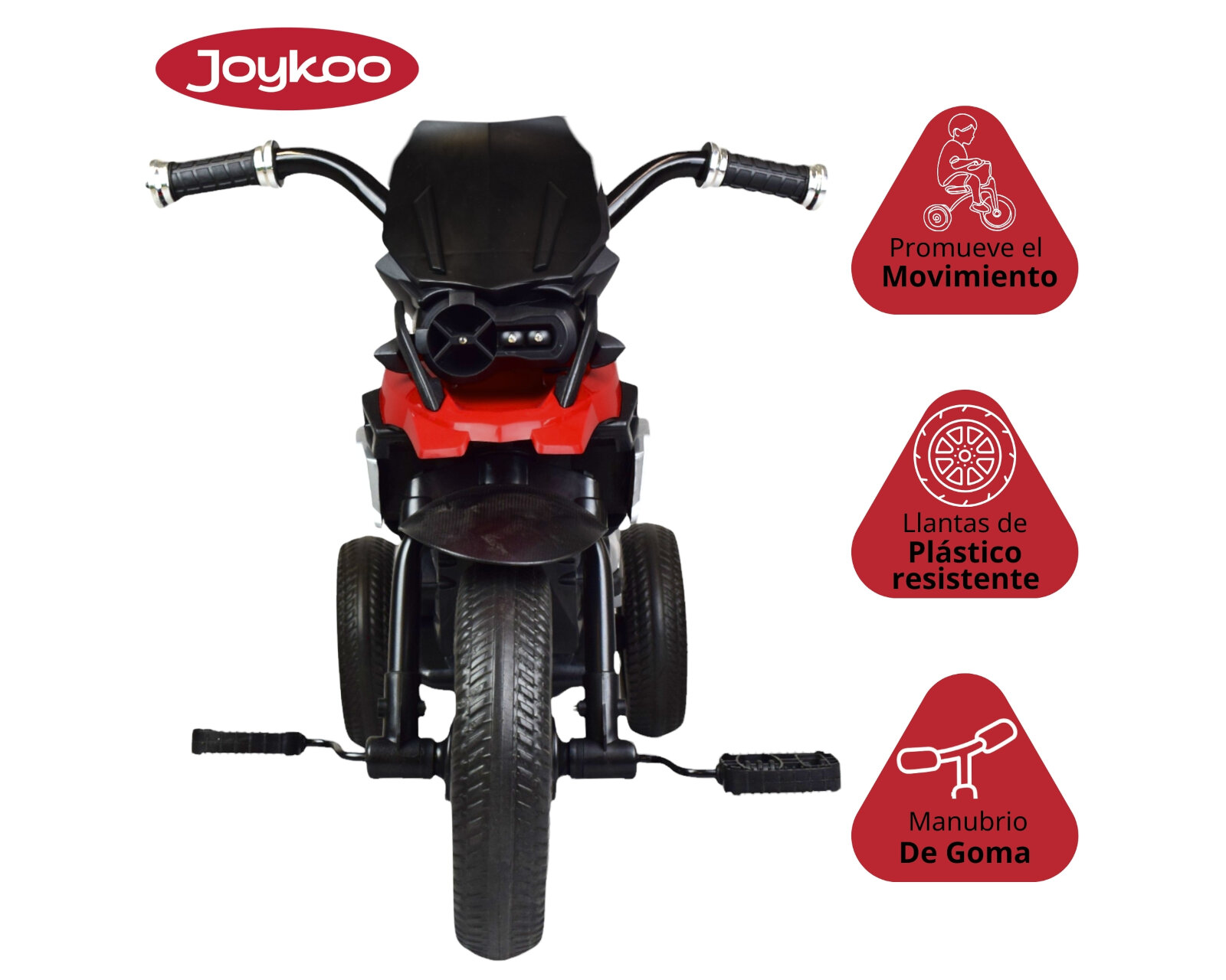 Foto 2 | Triciclo de Moto con Luz y Sonido Rojo