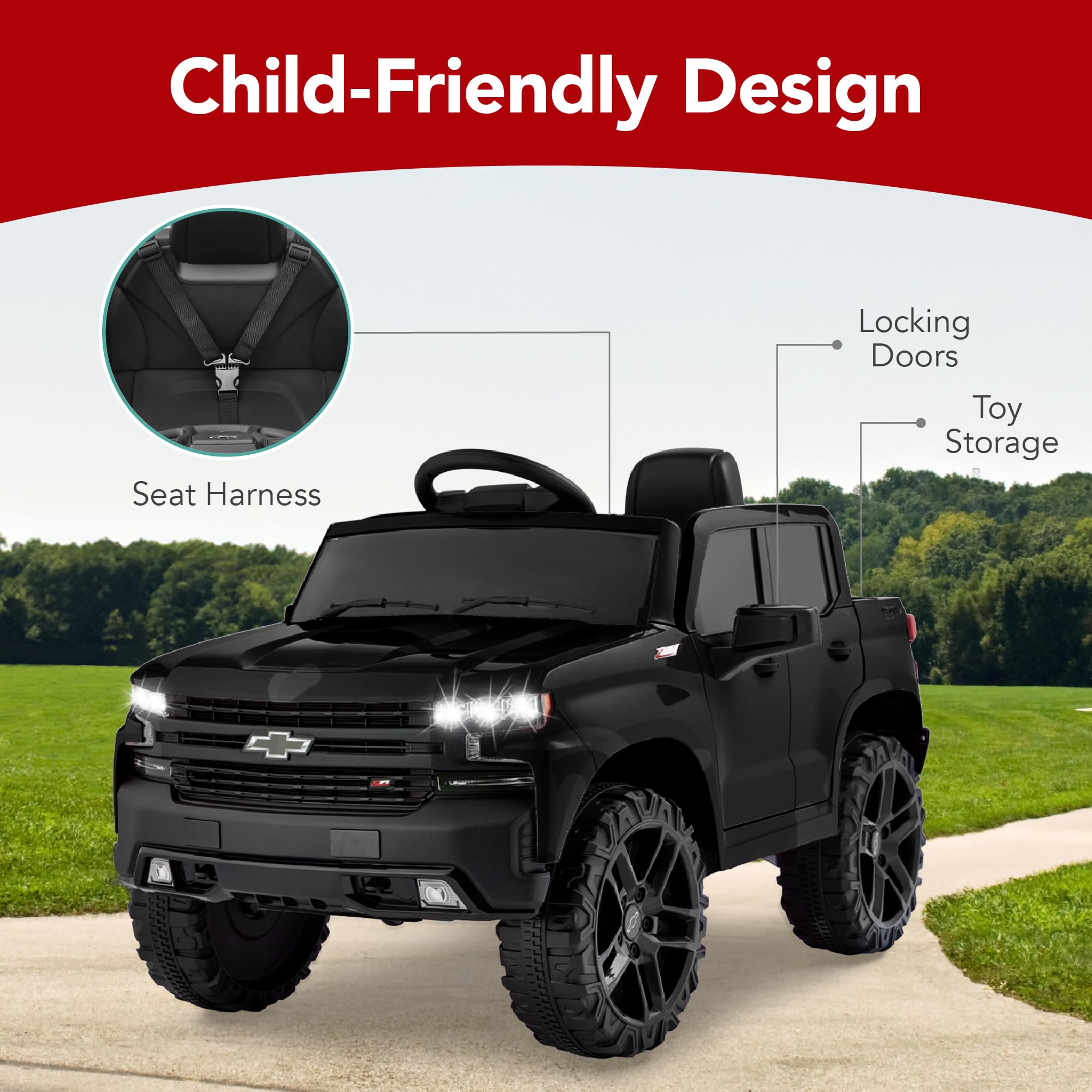 Foto 6 pulgar | Ride On Truck Best Choice Products Chevrolet Silverado 12v - Venta Internacional.