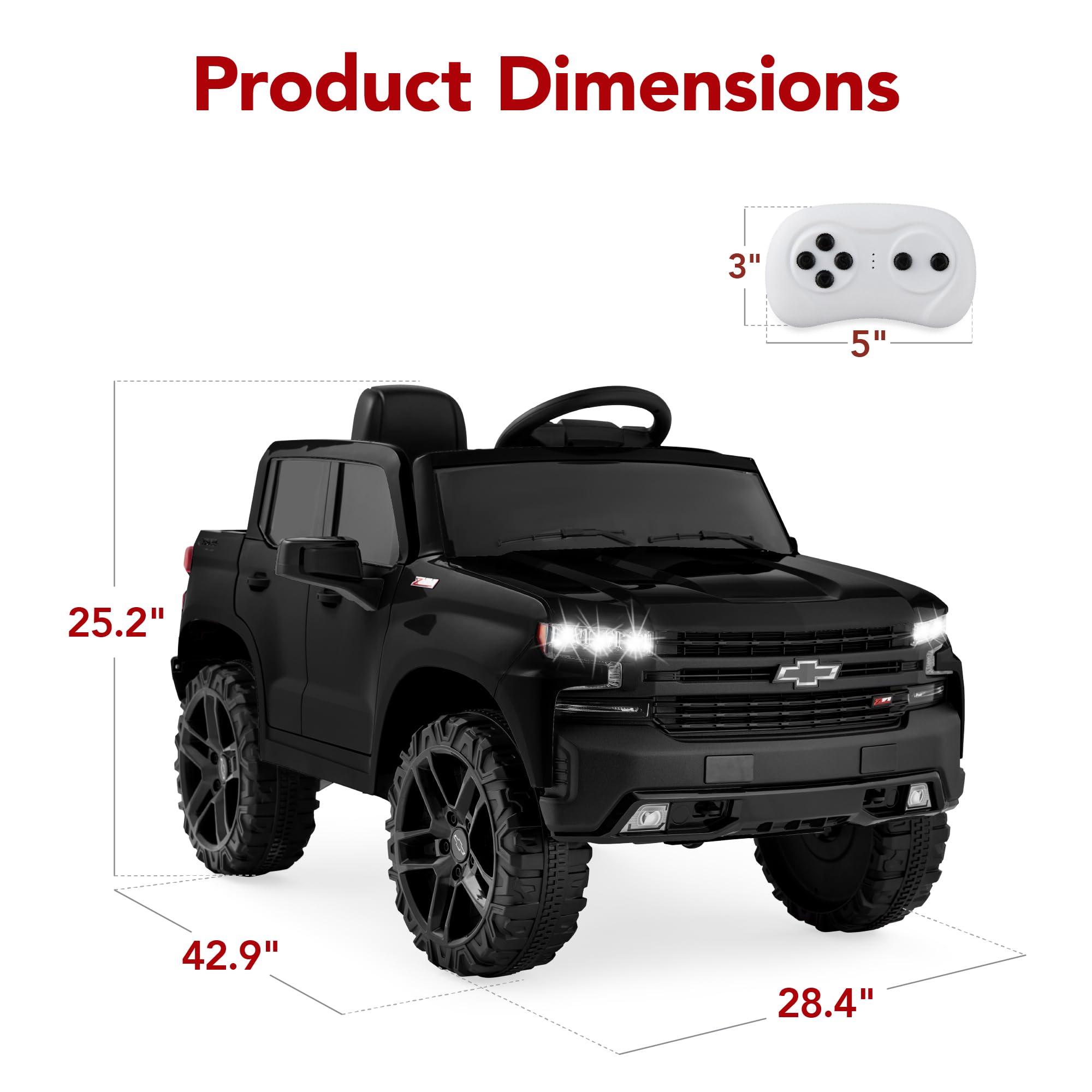 Foto 8 pulgar | Ride On Truck Best Choice Products Chevrolet Silverado 12v - Venta Internacional.
