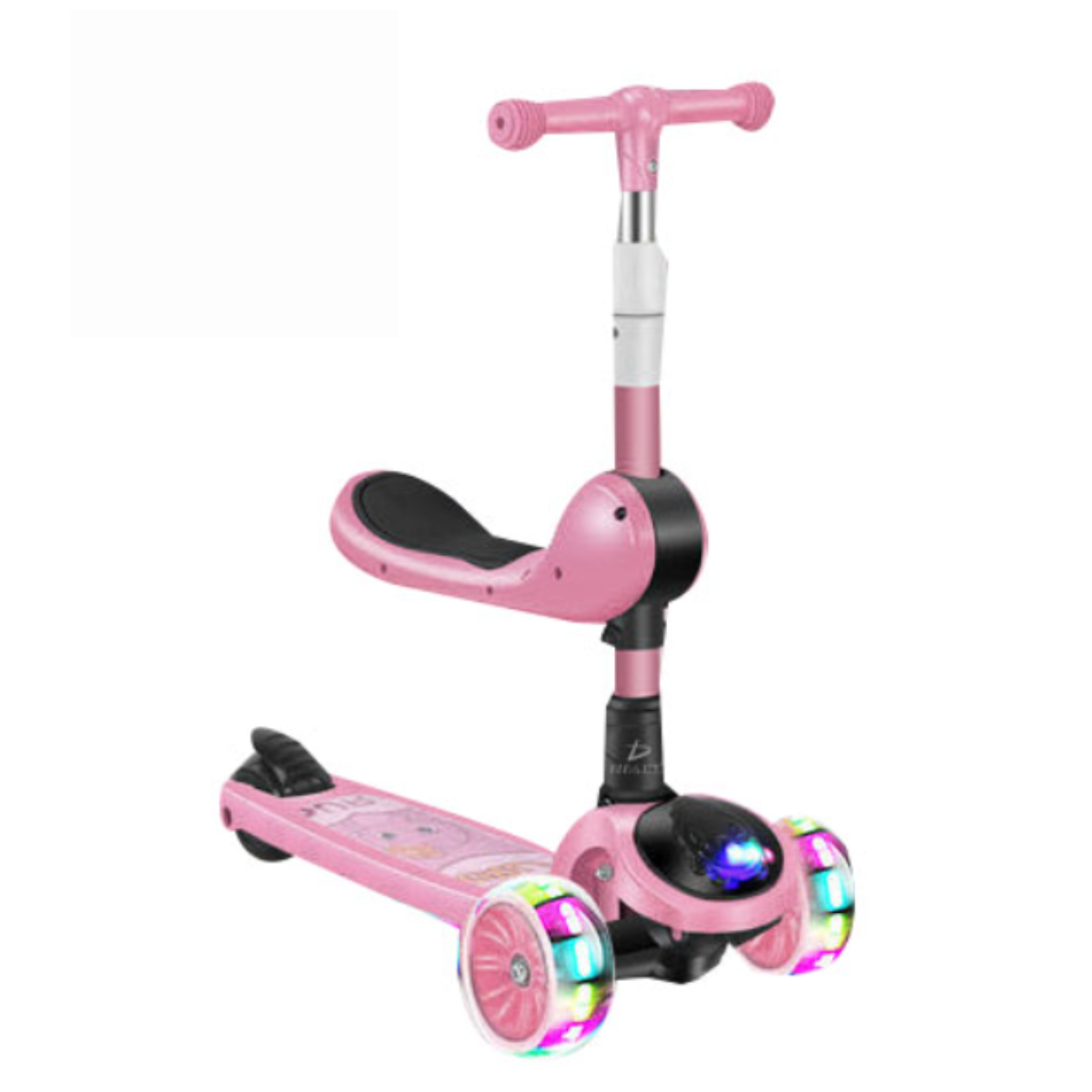 Foto 2 pulgar | Scooter Infantil Elegate Montable con Luces Led Rosa