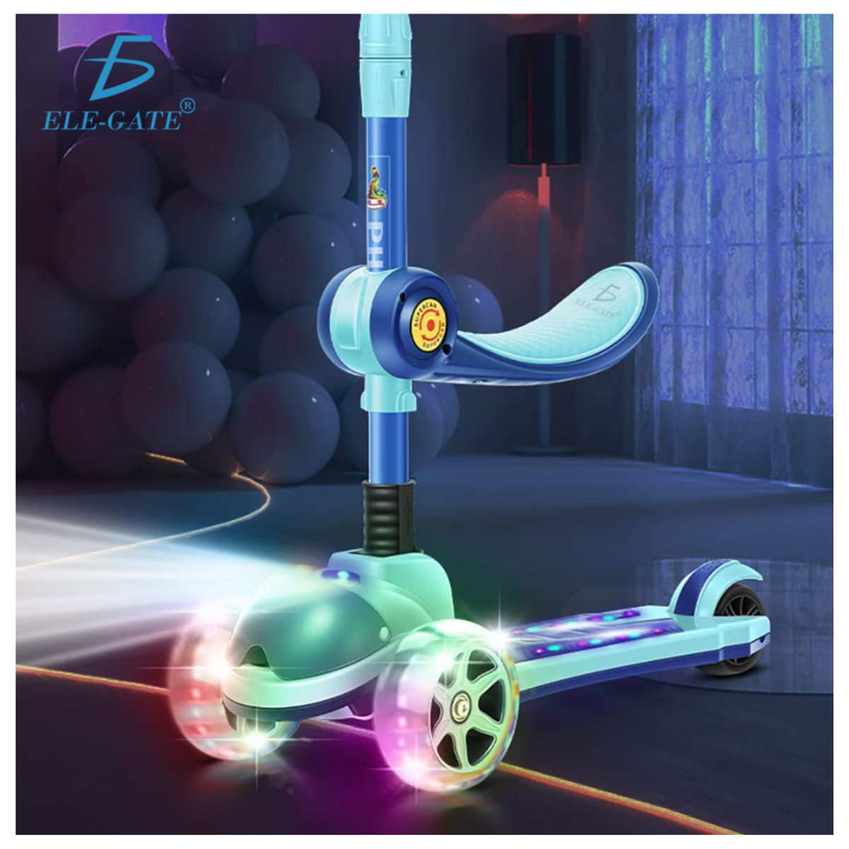 Foto 6 pulgar | Scooter Infantil Elegate Montable con Luces Led Rosa