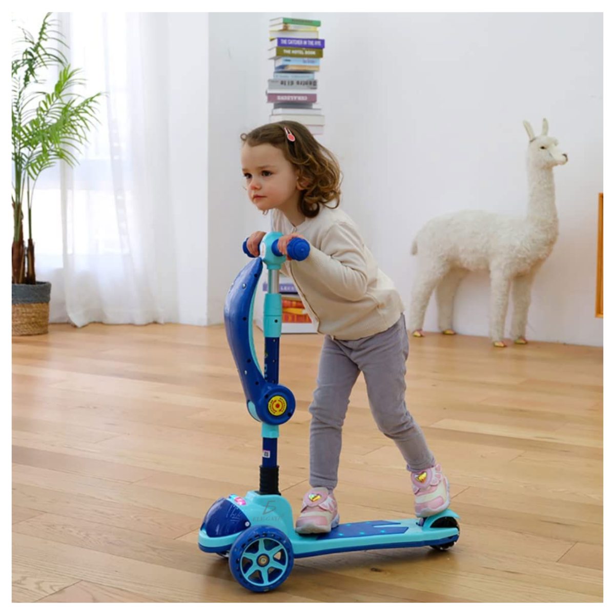 Foto 6 | Scooter Infantil Elegate Montable con Luces Led Rosa