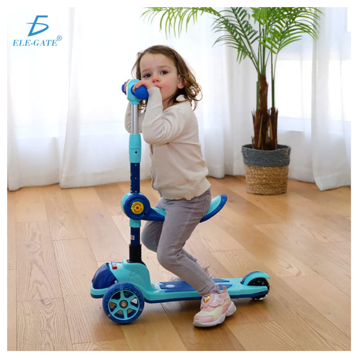 Foto 7 | Scooter Infantil Elegate Montable con Luces Led Rosa