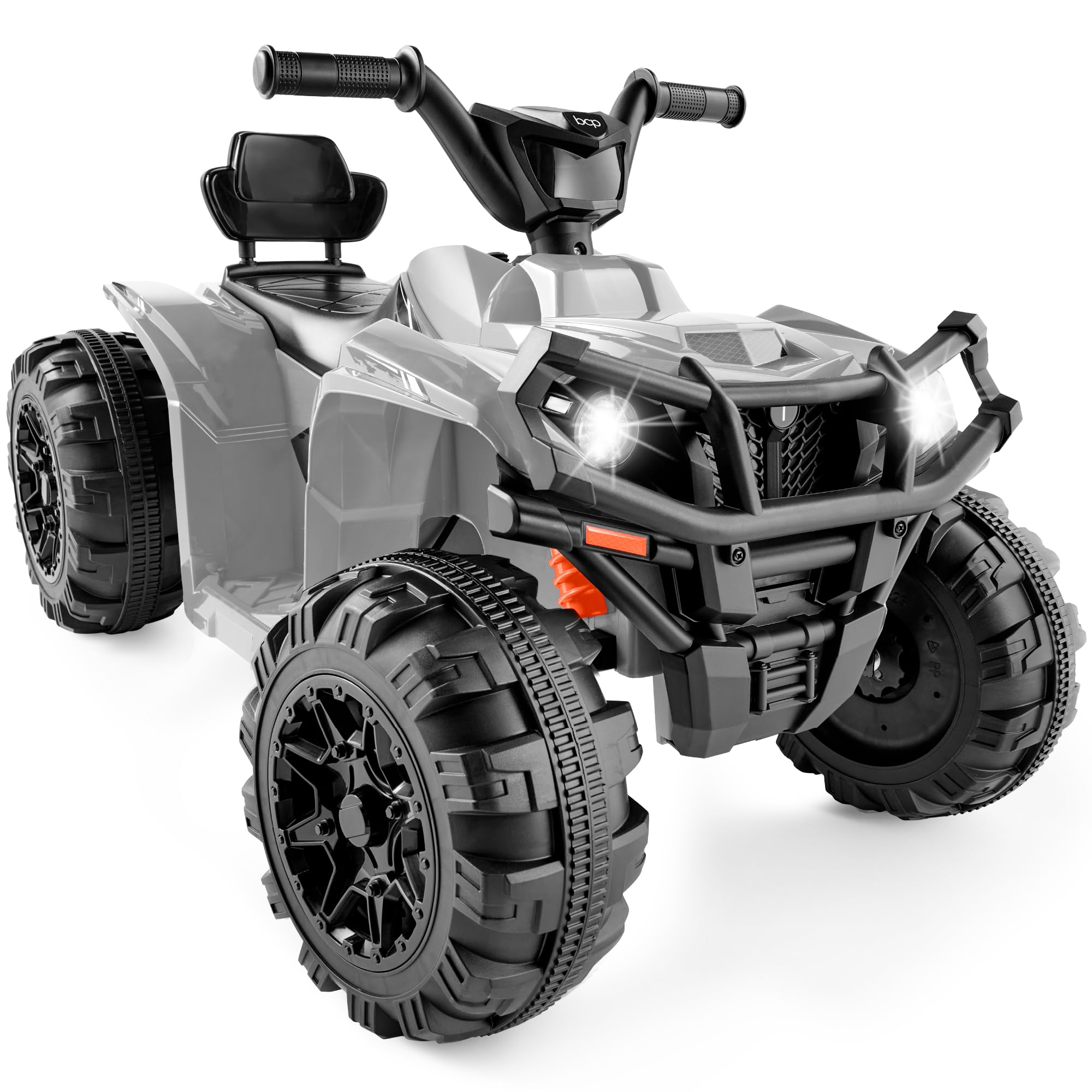 Atv Eléctrico Best Choice Products 12 V Para Niños De 3 A 6 Años, Gris - Venta Internacional.