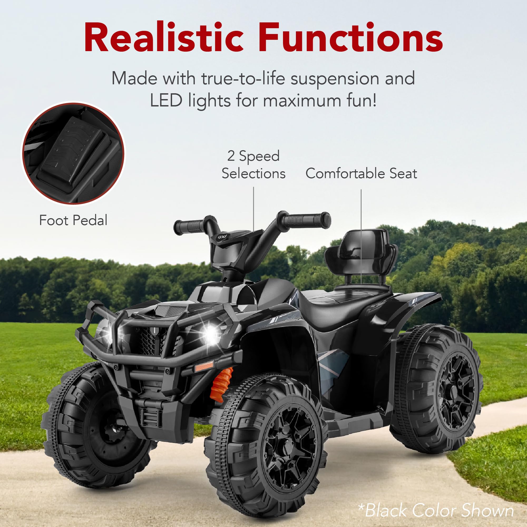 Foto 5 pulgar | Atv Eléctrico Best Choice Products 12 V Para Niños De 3 A 6 Años, Gris - Venta Internacional.