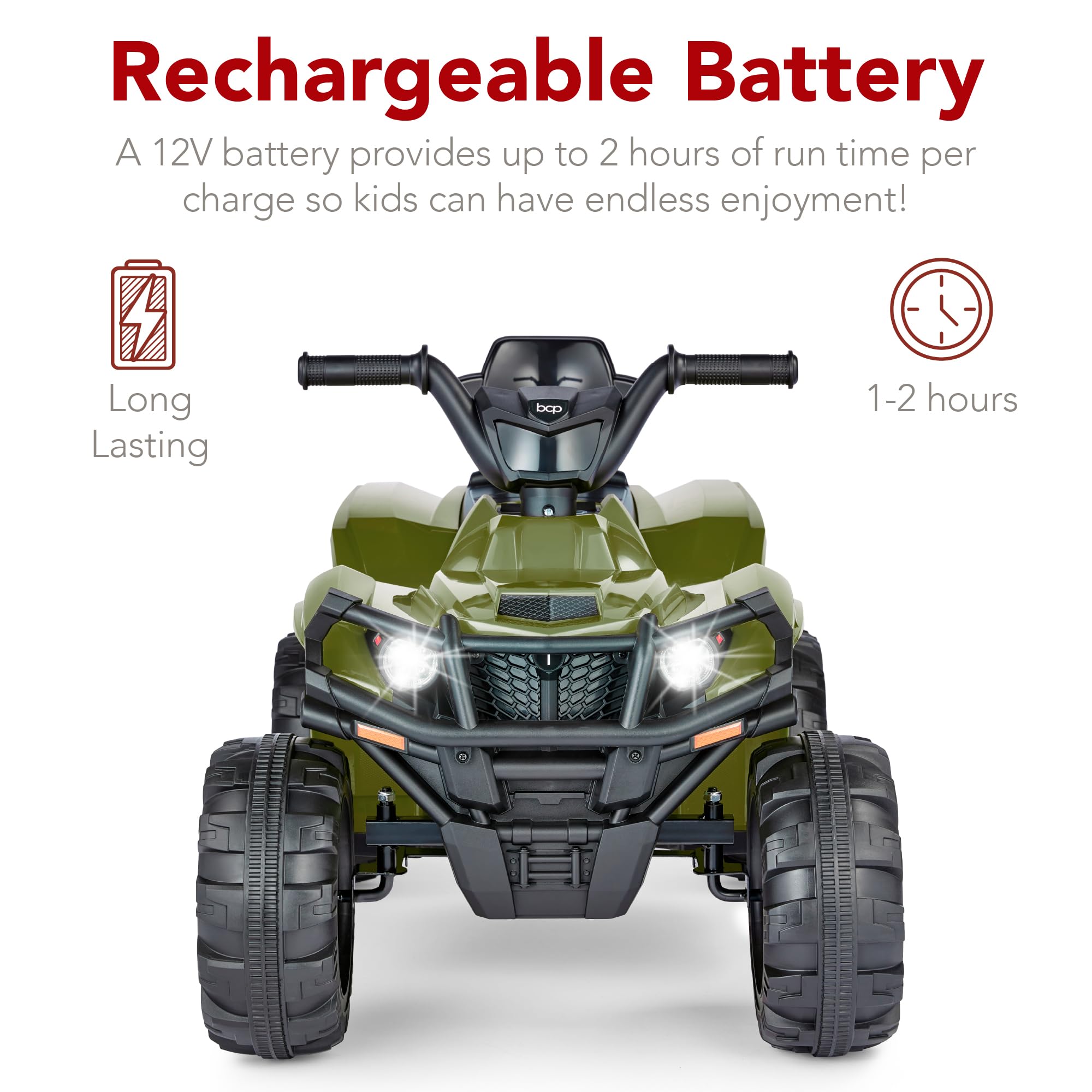 Foto 5 | Atv Eléctrico Para Niños Best Choice Products Army Green - Venta Internacional.