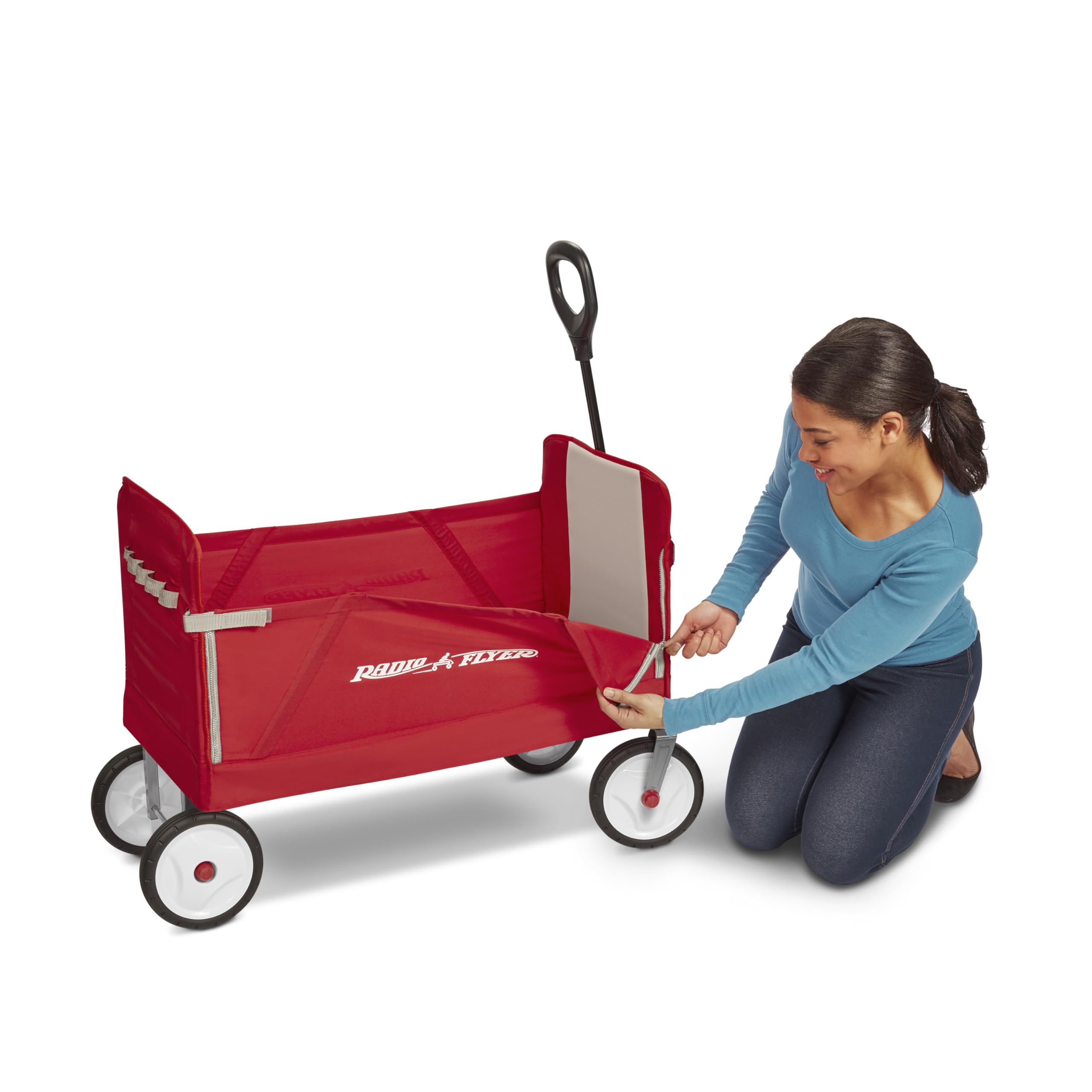 Foto 5 pulgar | Radio Flyer Plegable Wagon 3 En 1 Ez Plegable Para Niños, Color Rojo - Venta Internacional.