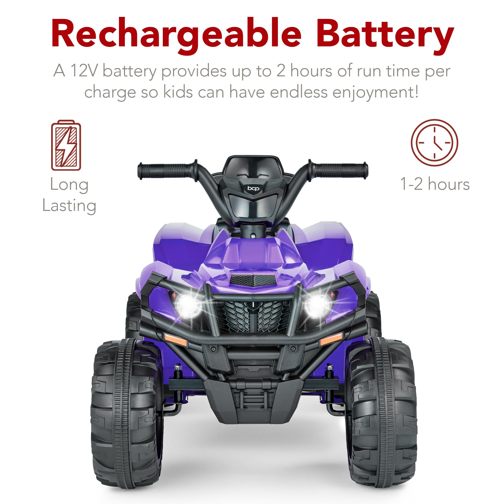 Foto 5 | Atv Eléctrico Ride-on Best Choice Products 12 V Para Niños, Color Morado - Venta Internacional.