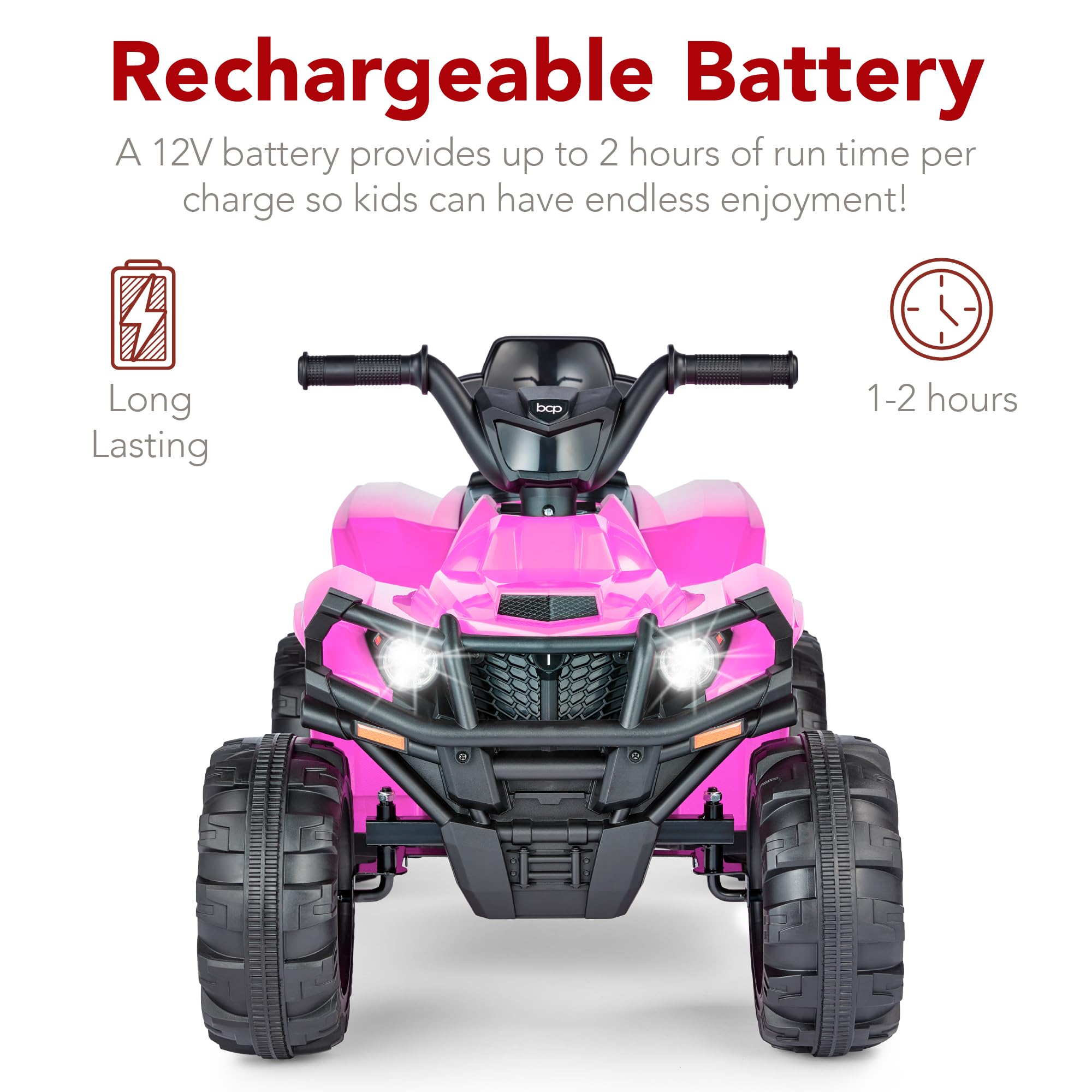 Foto 6 pulgar | Atv Eléctrico Best Choice Products 12 V Para Niños De 3 A 6 Años, Rosa - Venta Internacional.