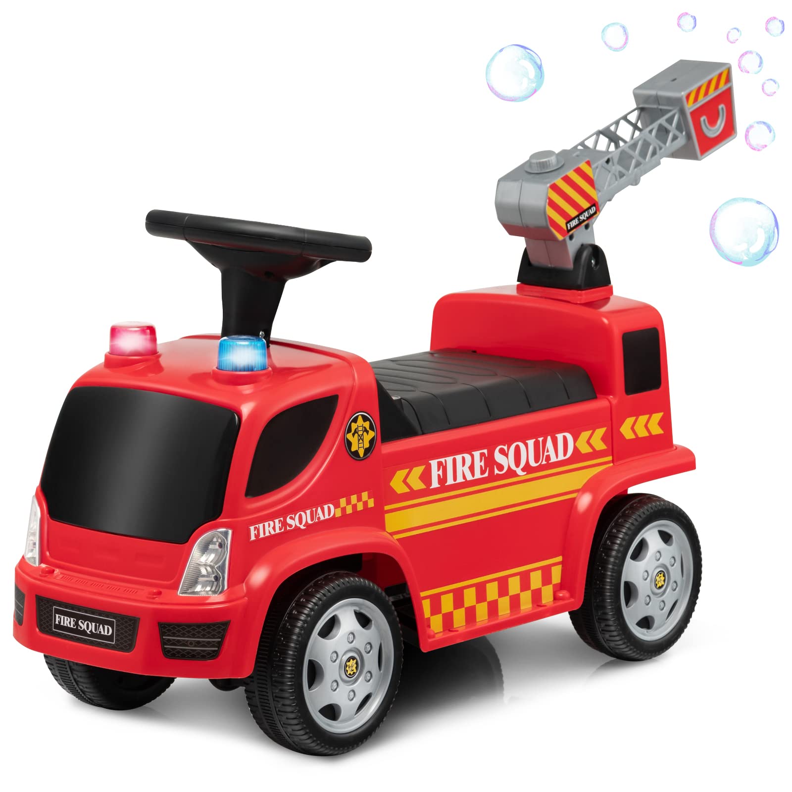 Foto 2 pulgar | Camión De Bomberos Costzon Kids Con Forma De Escalera Para Hacer Burbujas, 18-36 - Venta Internacional.