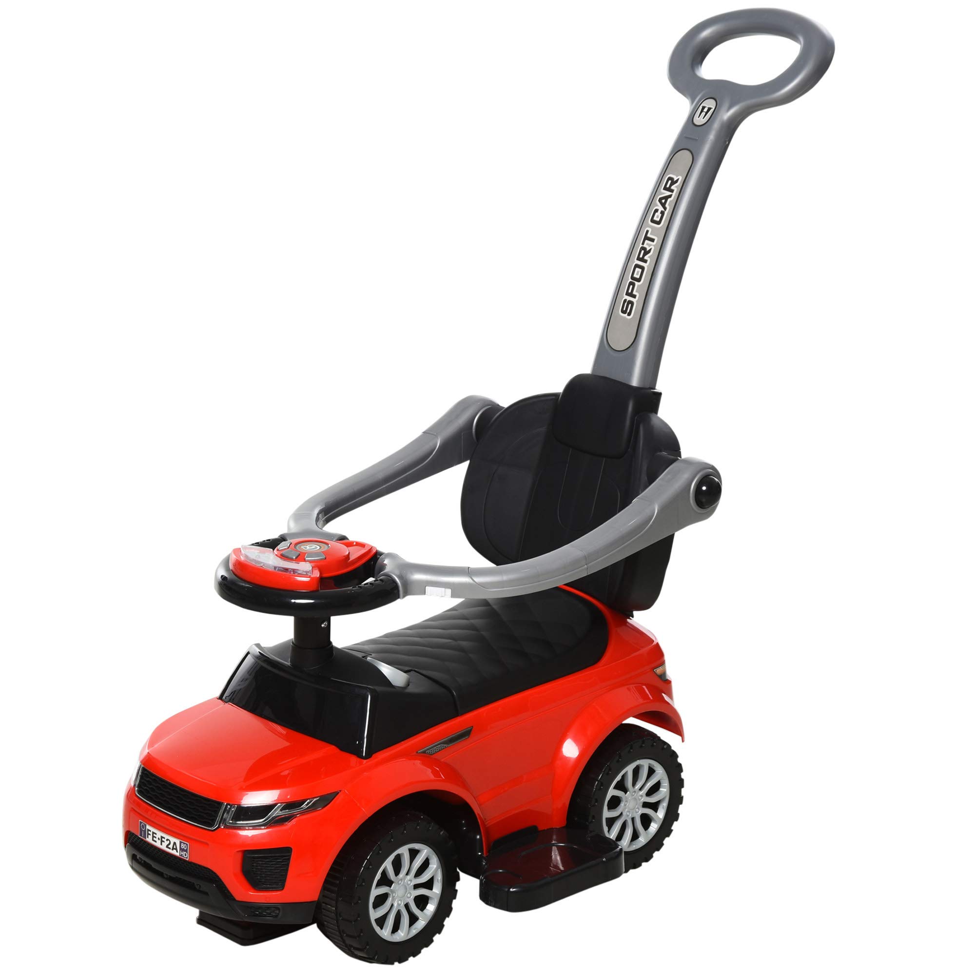 Foto 2 pulgar | Juguete Push Car Aosom 2 En 1 Para Niños Pequeños De 1 A 3 Años, Rojo - Venta Internacional.