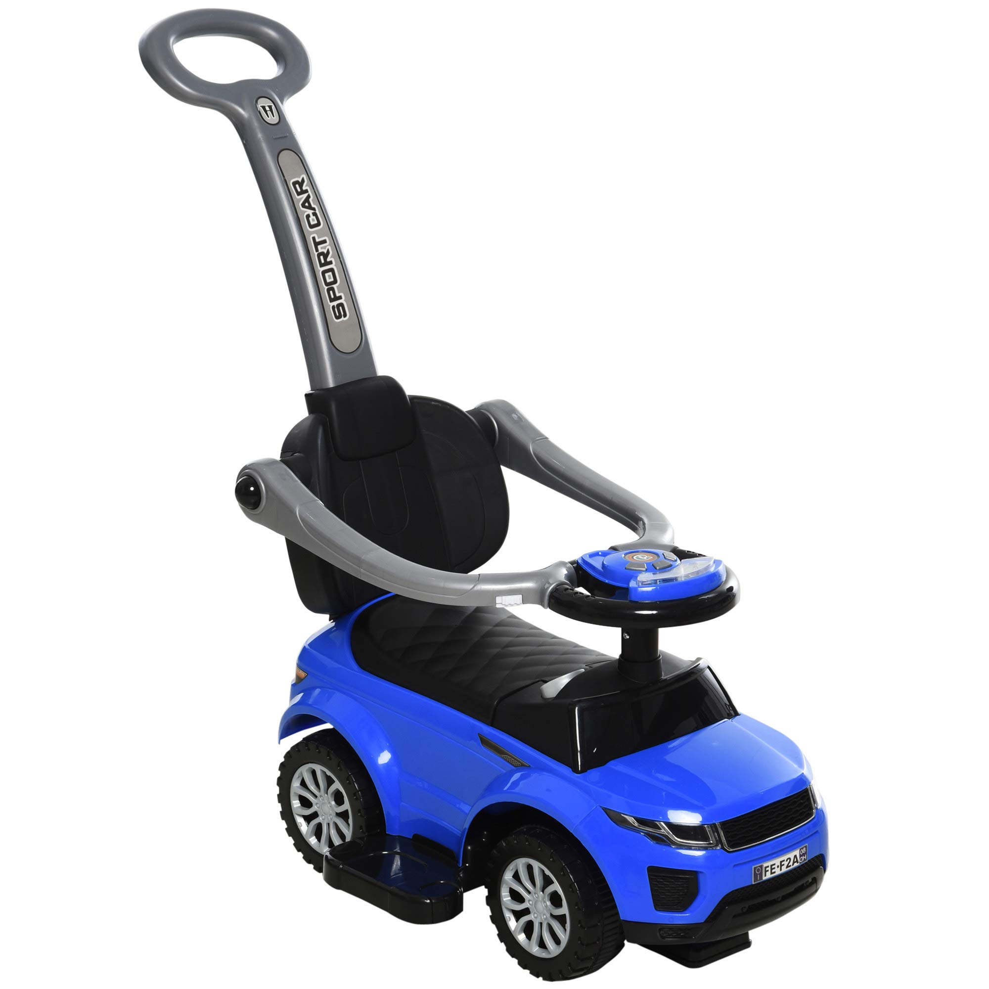 Push Car Aosom 2 En 1 Para Niños Pequeños Con Música De Trompa De 1 A 3 Años - Venta Internacional.