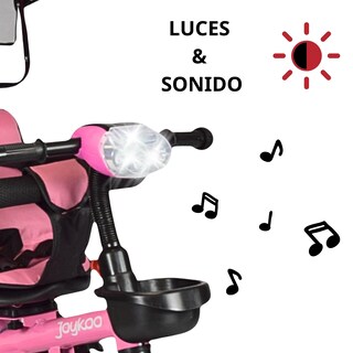 Foto 2 | Triciclo Evolutivo Asiento Giratorio 360 Luz Sonido Rosa