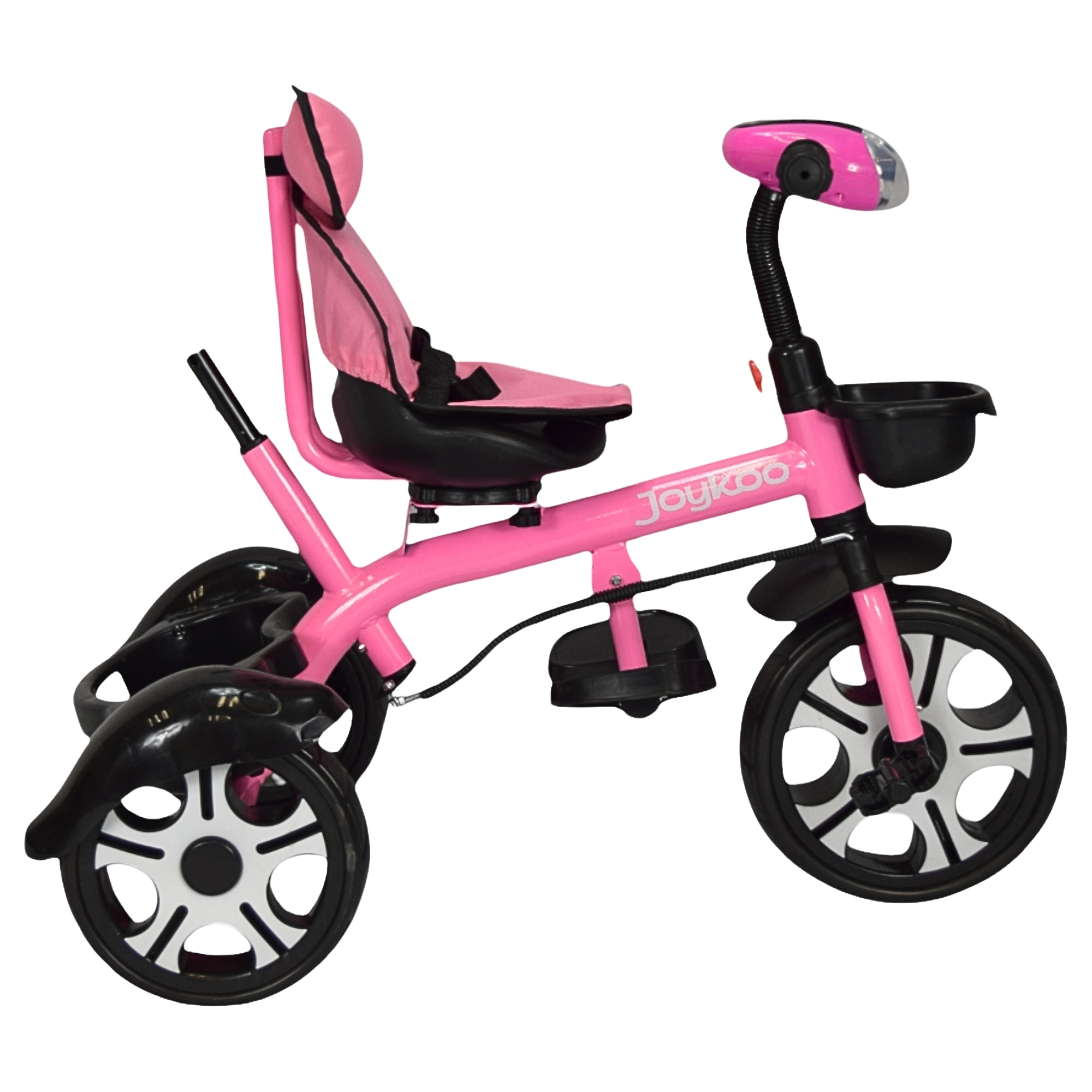 Foto 8 pulgar | Triciclo Evolutivo Asiento Giratorio 360 Luz Sonido Rosa