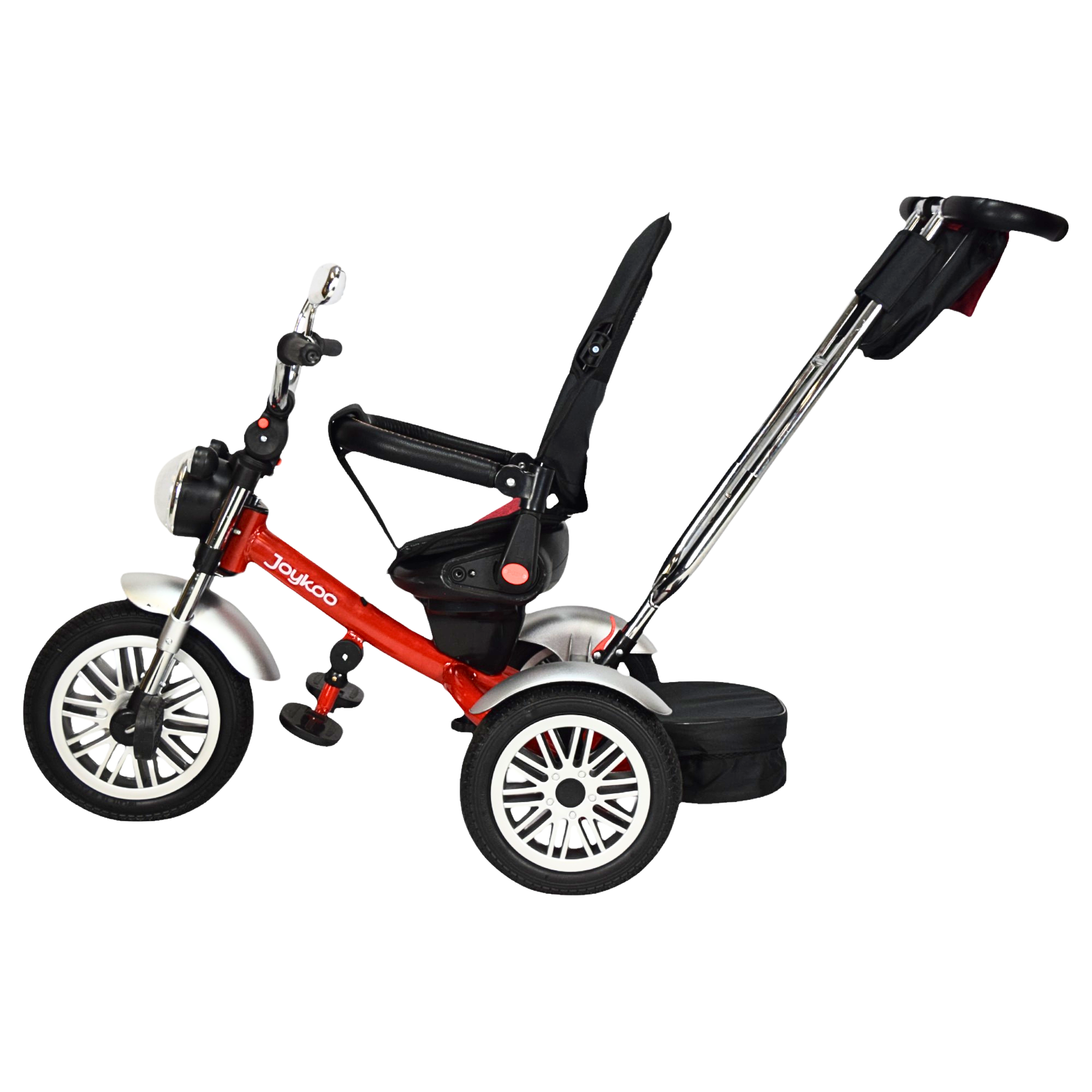 Foto 8 pulgar | Triciclo para Niños Asiento Reclinable Giratorio 360 Sonido Llanta Goma - Rojo