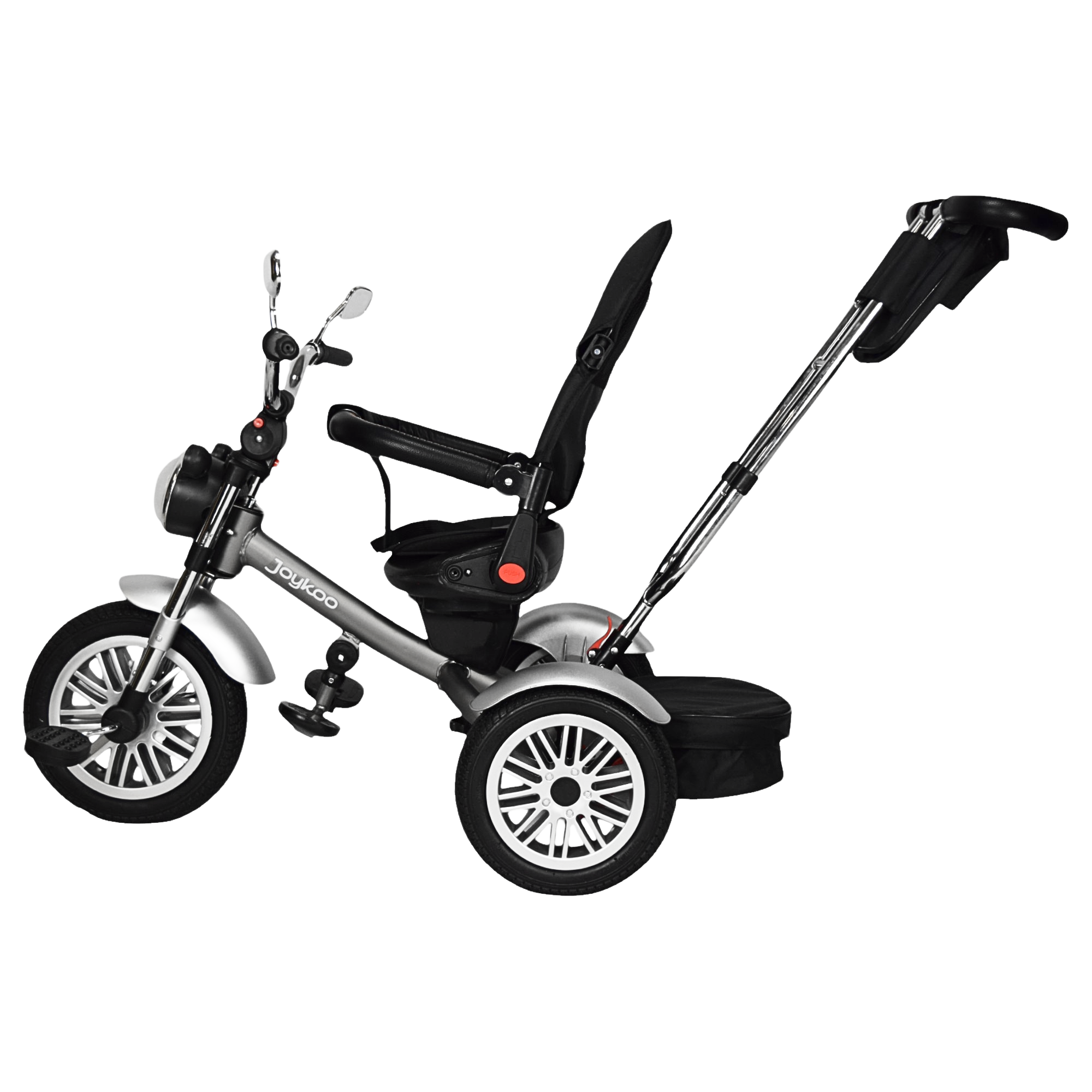 Foto 7 | Triciclo para Niños Asiento Reclinable Giratorio 360 Sonido Llanta Goma - Gris