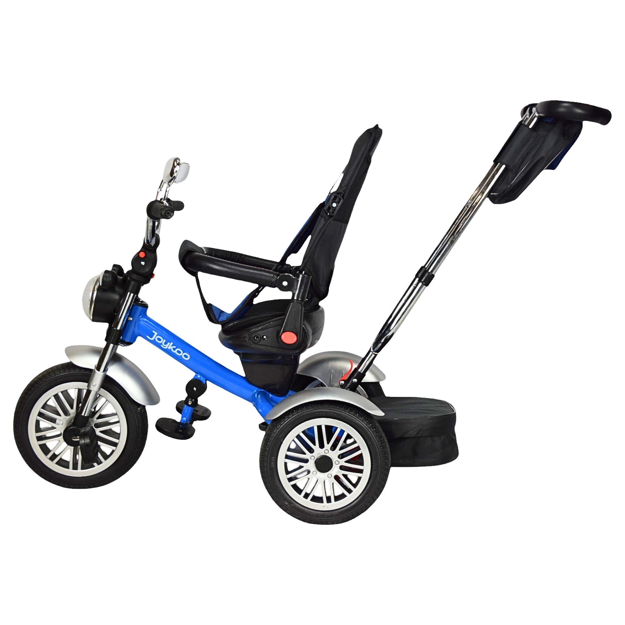 Foto 8 pulgar | Triciclo para Niños Asiento Reclinable Giratorio 360 Sonido Llanta Goma - Azul