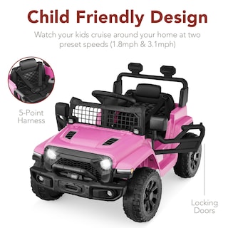 Foto 5 | Minicamión Ride On Toy Best Choice Products 6 V Rosa para Niños - Venta Internacional