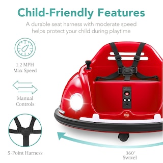 Foto 2 | Coche Eléctrico Ride On Bumpin Bumper Best Choice 6V Rojo para Niños - Venta Internacional