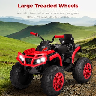 Foto 3 | Atv Eléctrico Best Choice 12 V con Bluetooth Rojo para Niños - Venta Internacional