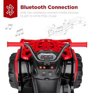 Foto 4 | Atv Eléctrico Best Choice 12 V con Bluetooth Rojo para Niños - Venta Internacional