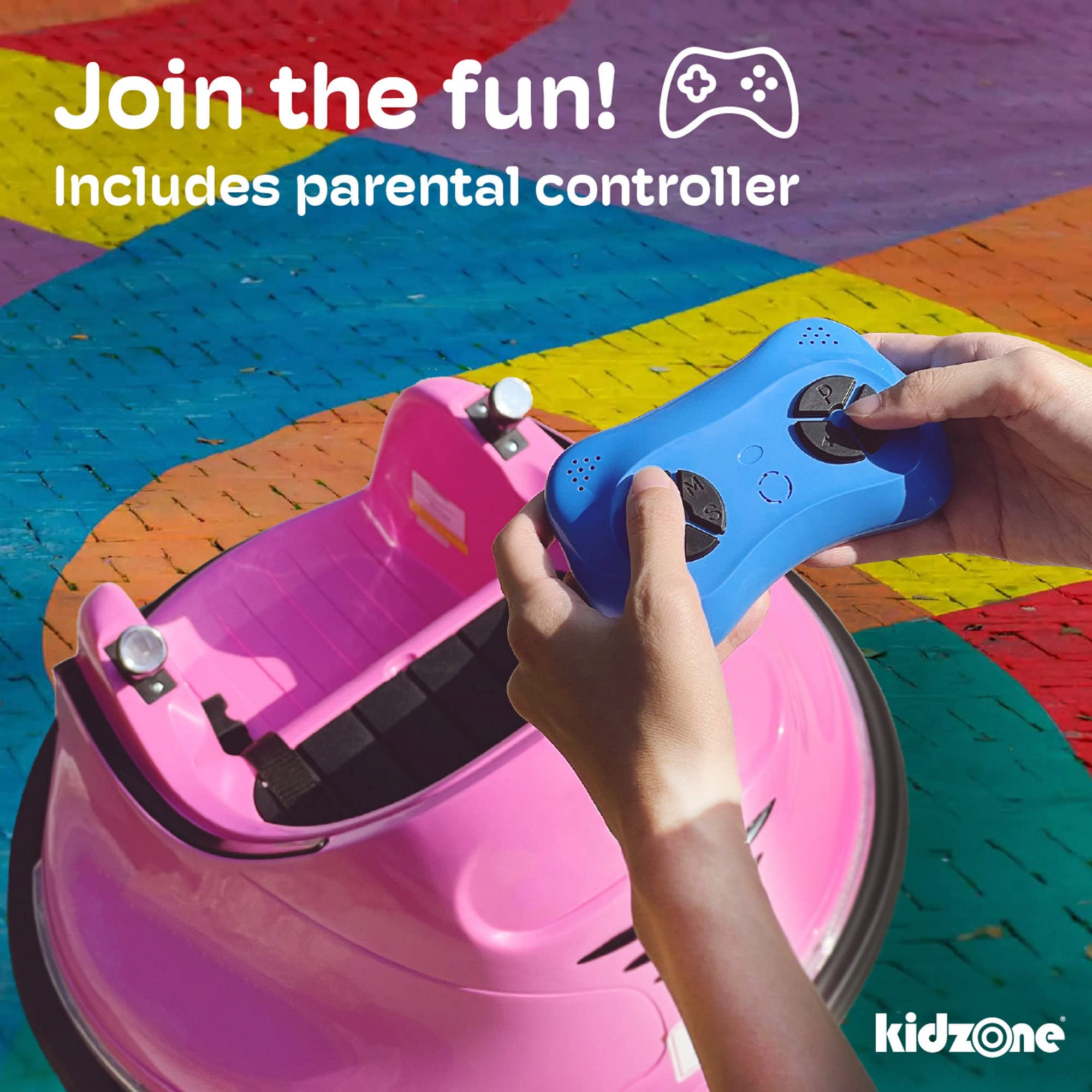 Foto 4 pulgar | Coche Eléctrico Ride On Bumper Kidzone de 12 V Y 2 Velocidades para Niños de 1,5 A 6 - Venta Internacional