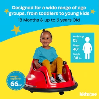 Foto 5 | Coche Eléctrico Ride On Bumper Kidzone de 12 V Y 2 Velocidades para Niños de 1,5 A 6 - Venta Internacional