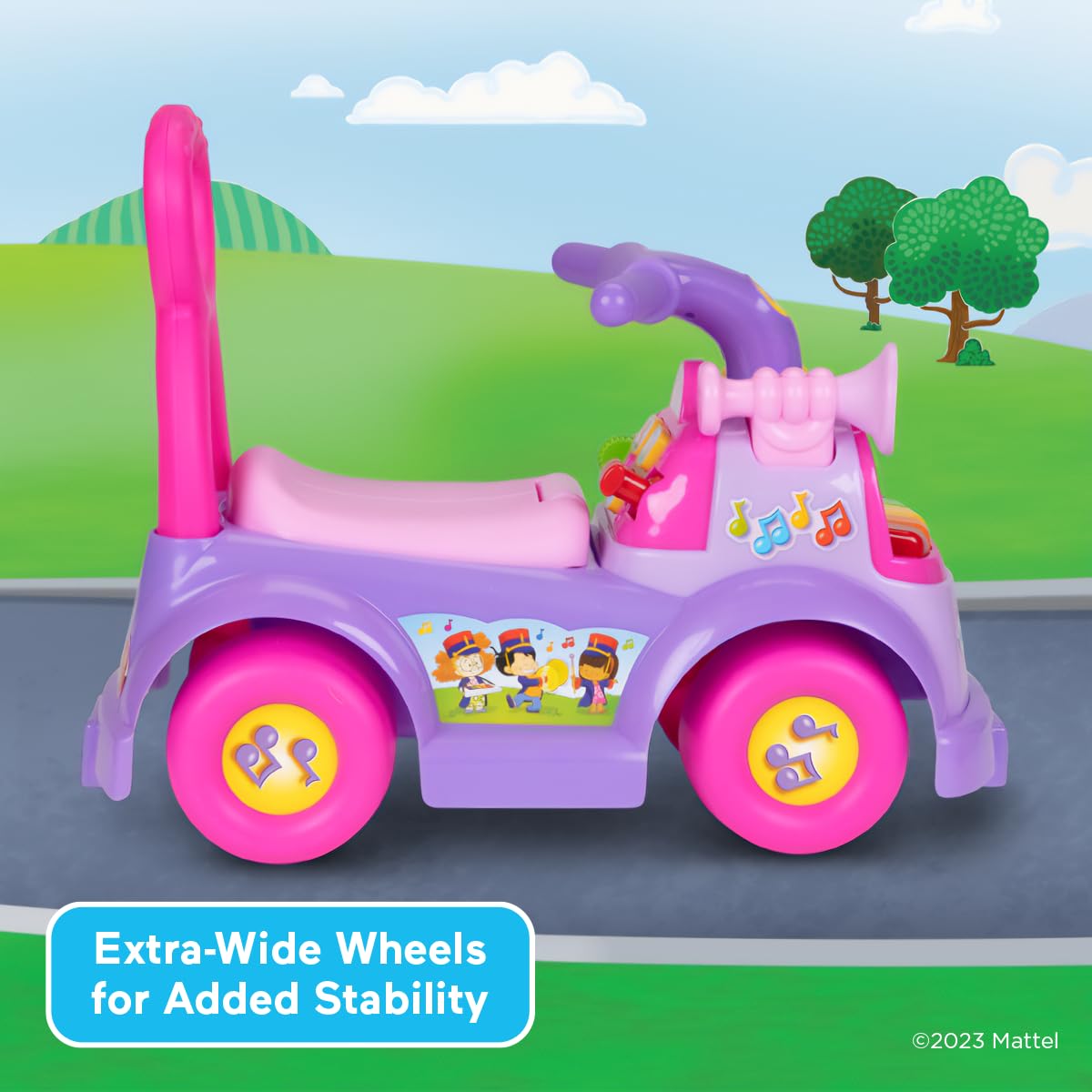 Foto 3 pulgar | Desfile Musical Ride-on Fisher-price Little People, Morado - Venta Internacional.