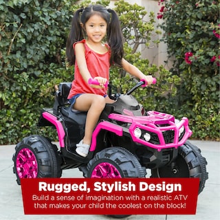 Foto 2 | Atv Eléctrico Best Choice Para Niños, 12 V Con Bluetooth, Color Rosa - Venta Internacional.