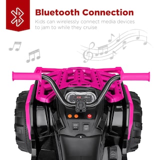 Foto 4 | Atv Eléctrico Best Choice Para Niños, 12 V Con Bluetooth, Color Rosa - Venta Internacional.