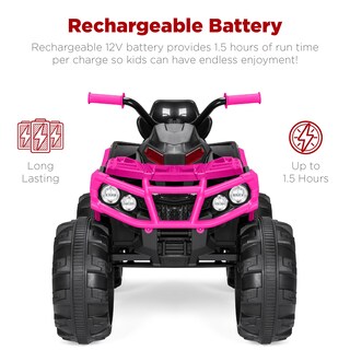 Foto 6 | Atv Eléctrico Best Choice Para Niños, 12 V Con Bluetooth, Color Rosa - Venta Internacional.