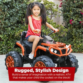 Foto 2 | Atv Eléctrico Para Niños Best Choice De 12 V Con Bluetooth, Color Naranja - Venta Internacional.