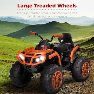 Foto 3 | Atv Eléctrico Para Niños Best Choice De 12 V Con Bluetooth, Color Naranja - Venta Internacional.