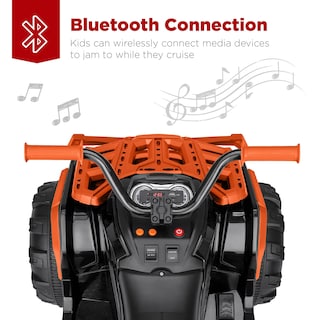 Foto 4 | Atv Eléctrico Para Niños Best Choice De 12 V Con Bluetooth, Color Naranja - Venta Internacional.