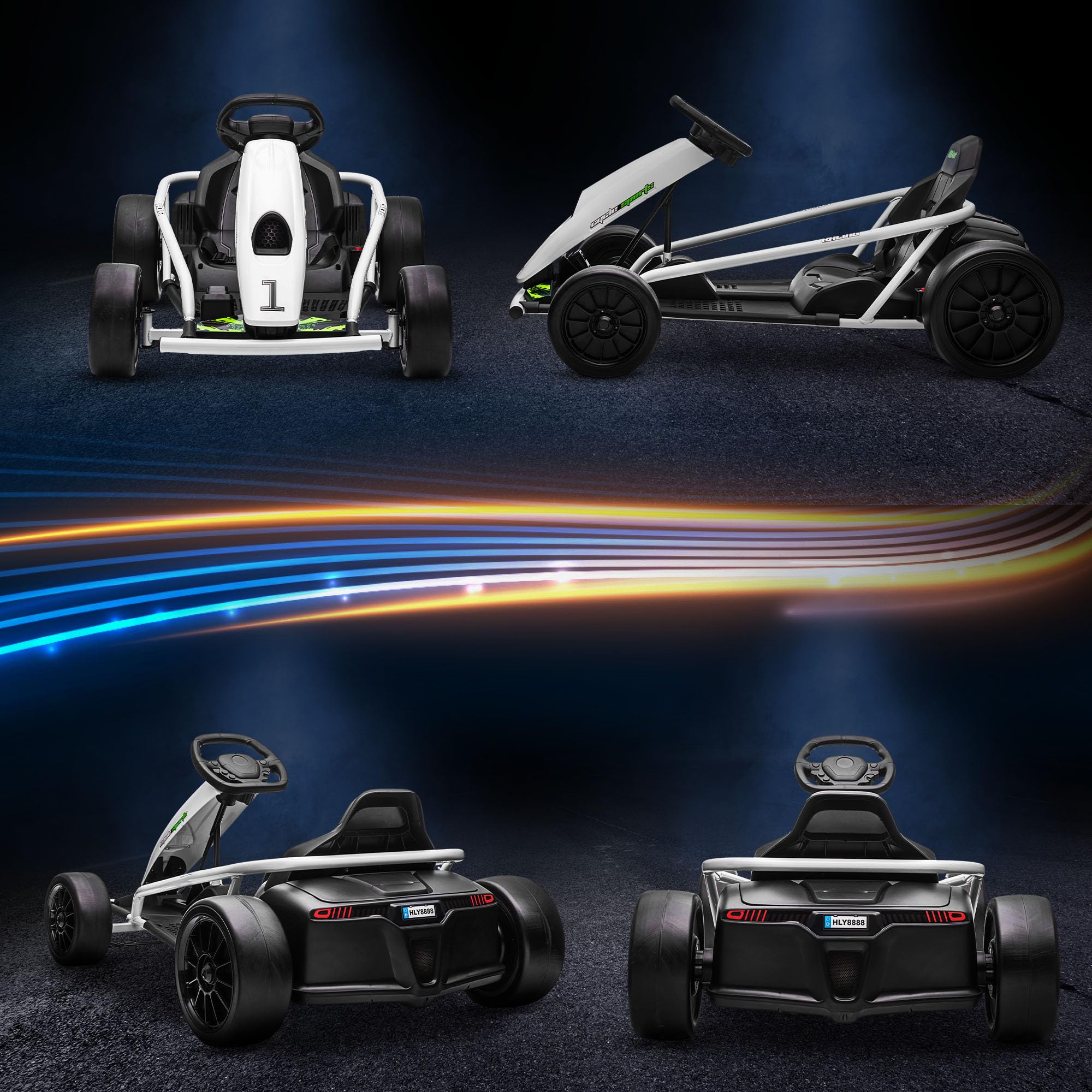 Foto 7 | Coche Eléctrico Go Kart Aosom 24 V 8.1 Mph - Venta Internacional