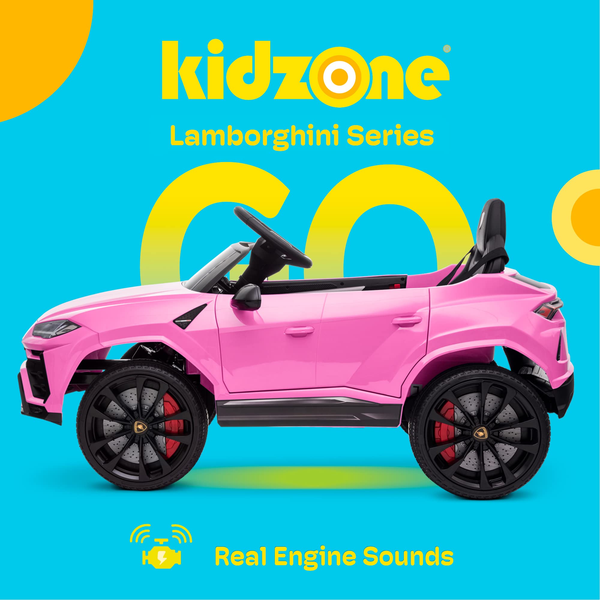 Foto 3 pulgar | Ride On Car Kidzone Lamborghini Urus 12 V Eléctrico Rosa Con Mando A Distancia - Venta Internacional.