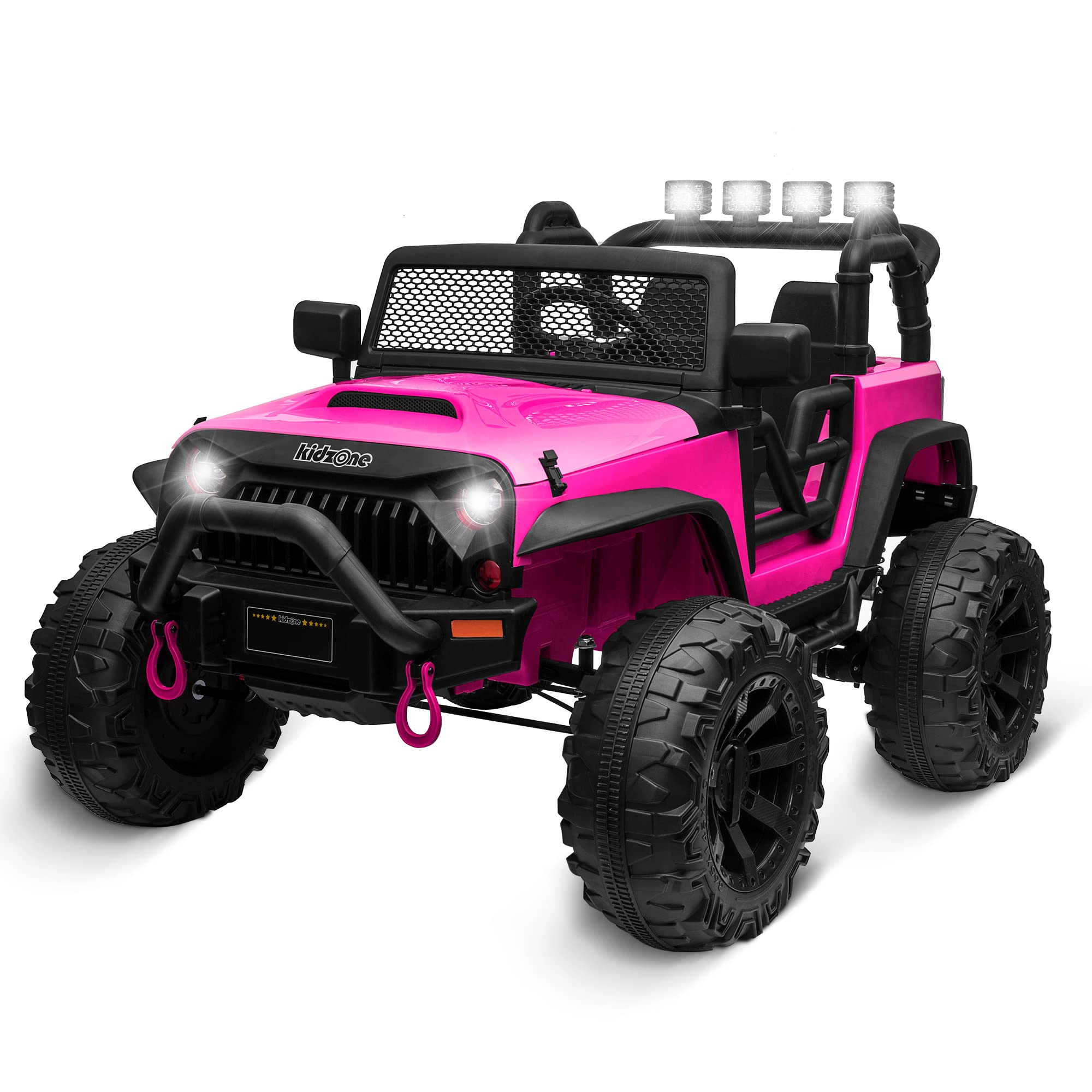 Ride On Truck Kidzone Kids, 2 Plazas, 12 V, Con Mando A Distancia - Venta Internacional.