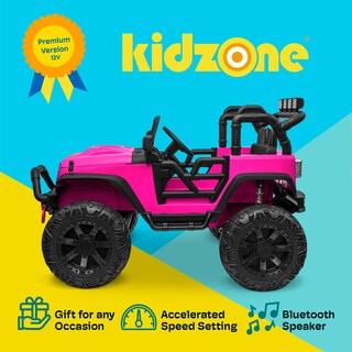 Foto 3 | Ride On Truck Kidzone Kids, 2 Plazas, 12 V, Con Mando A Distancia - Venta Internacional.