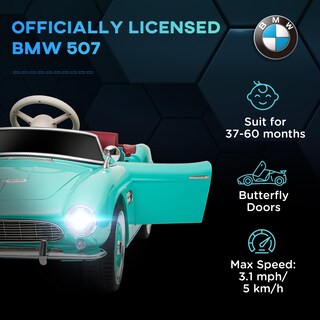 Foto 3 | Vehículo Eléctrico Con Licencia Aosom, Bmw Kid, 12 V, Con Mando A Distancia - Venta Internacional.