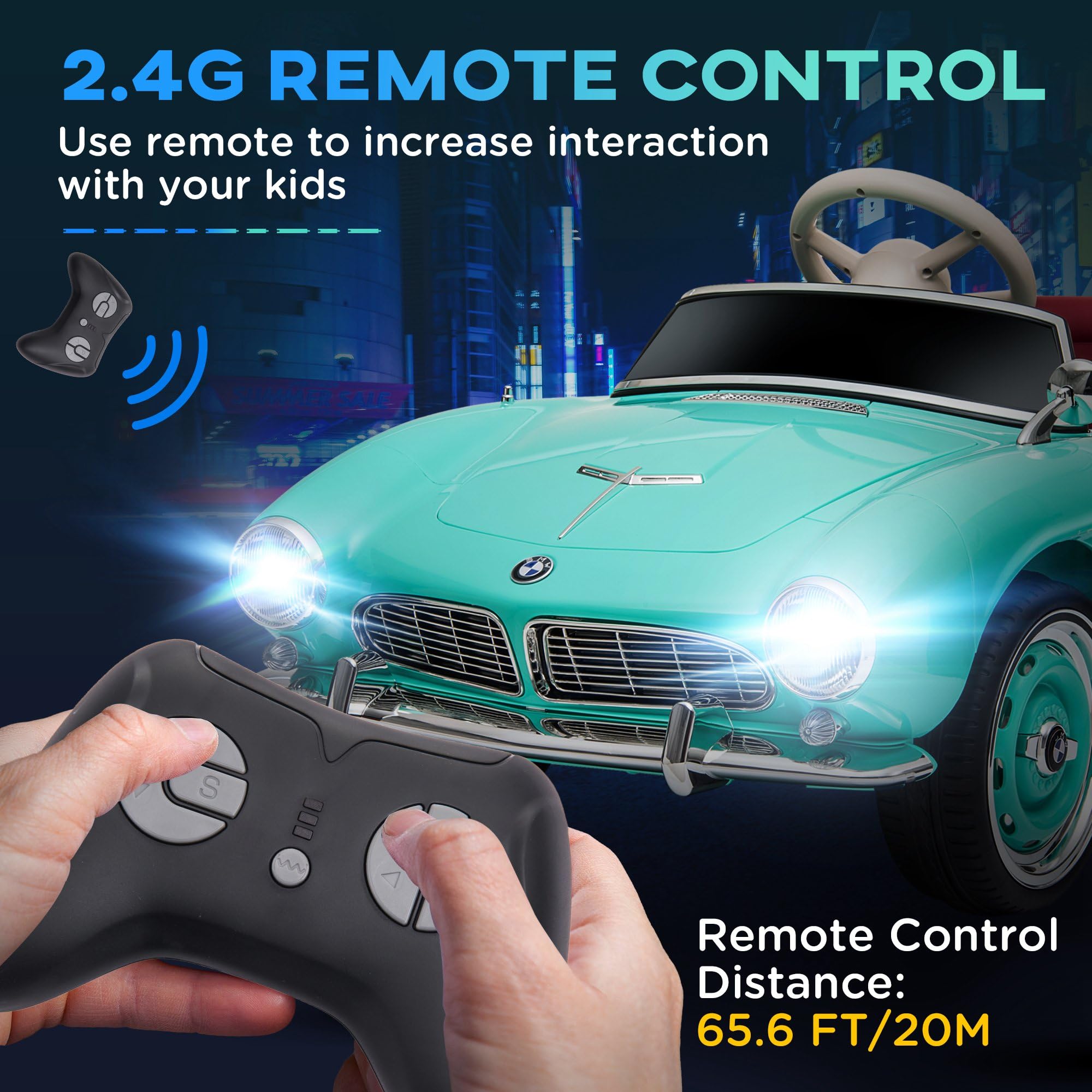 Foto 6 | Vehículo Eléctrico Con Licencia Aosom, Bmw Kid, 12 V, Con Mando A Distancia - Venta Internacional.