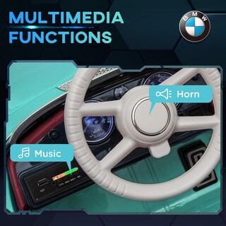 Foto 7 | Vehículo Eléctrico Con Licencia Aosom, Bmw Kid, 12 V, Con Mando A Distancia - Venta Internacional.