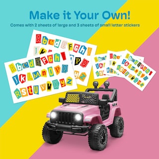 Foto 4 | Coche Eléctrico Para Niños Ride On Truck Kidzone Con Batería De 12 V, Color Rosa - Venta Internacional.