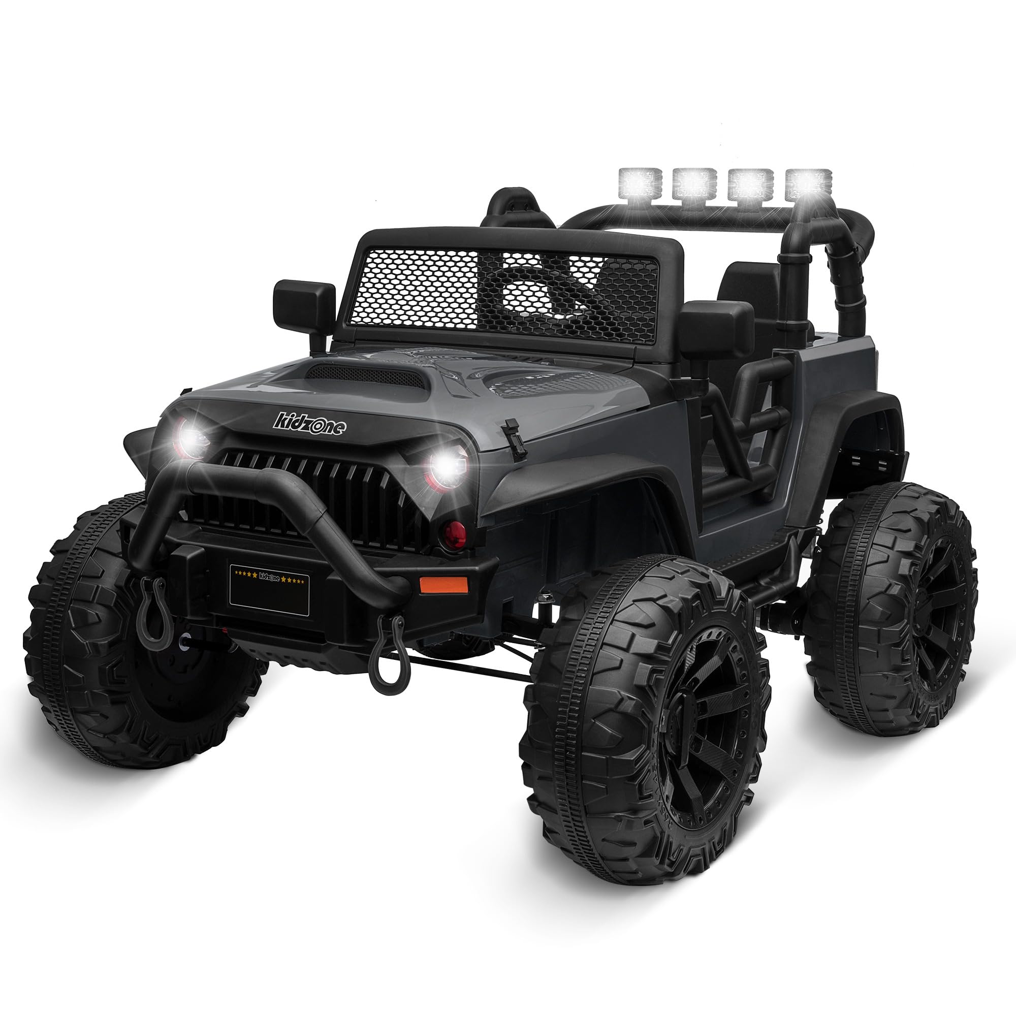 Ride On Truck Kidzone 12 V Kids, Tamaño Grande, 2 Plazas, Con Mando A Distancia - Venta Internacional.