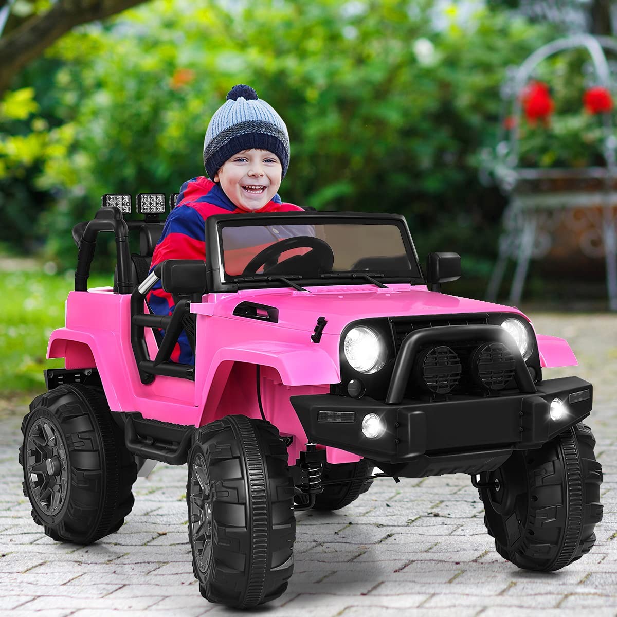 Foto 4 pulgar | Batería Ride On Car Costzon De 12 V Con Mando A Distancia, Color Rosa - Venta Internacional.