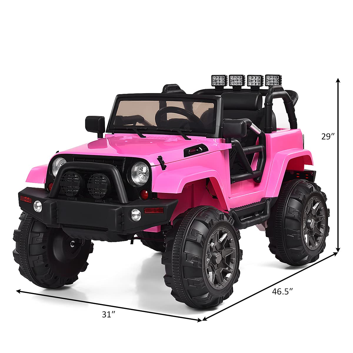Foto 8 pulgar | Batería Ride On Car Costzon De 12 V Con Mando A Distancia, Color Rosa - Venta Internacional.