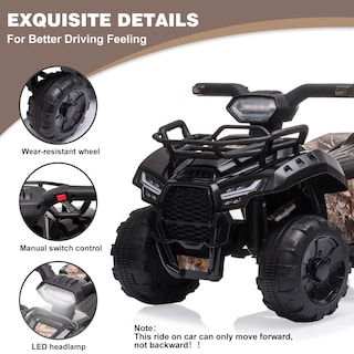 Foto 2 | Atv Quad Eléctrico Para Niños De 6 V Con Faros Delanteros, Mp3, Usb De 18 A 36 Meses - Venta Internacional.