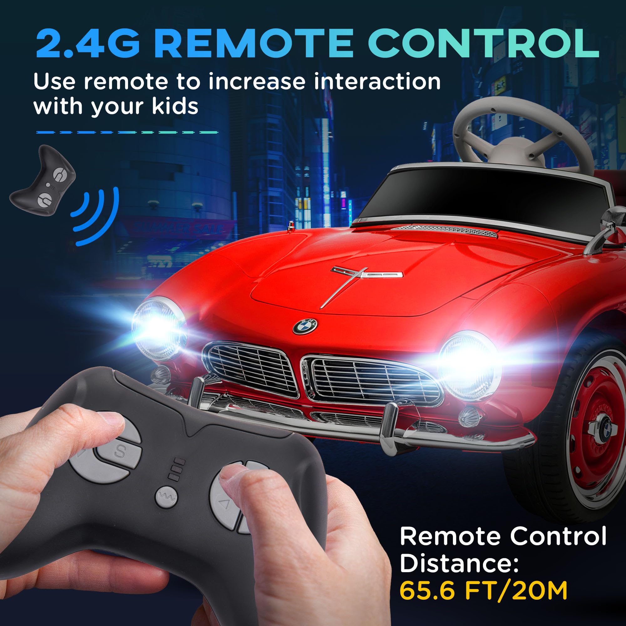 Foto 6 | Vehículo Eléctrico Con Licencia Aosom, Bmw Kid, 12 V, Con Mando A Distancia - Venta Internacional.