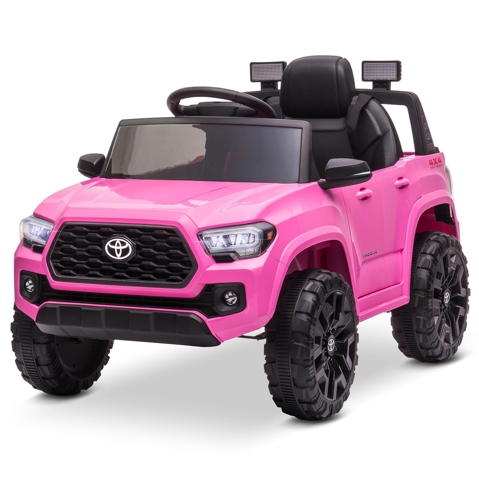 Foto 2 pulgar | Coche Eléctrico Ride On Truck Kidzone Toyota Tacoma 12 V, Color Rosa - Venta Internacional.